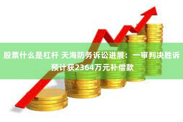股票什么是杠杆 天海防务诉讼进展：一审判决胜诉 预计获2364万元补偿款