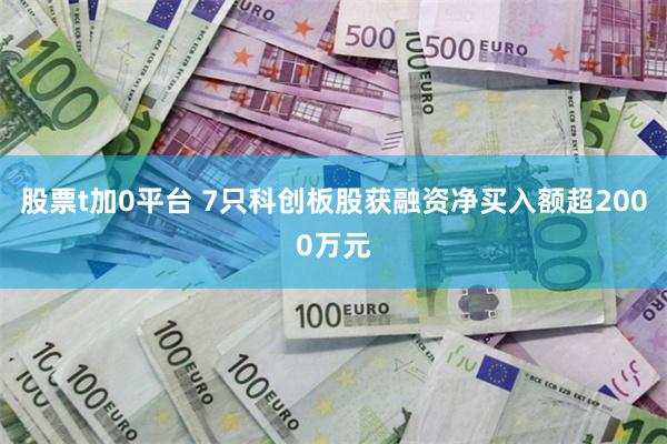 股票t加0平台 7只科创板股获融资净买入额超2000万元